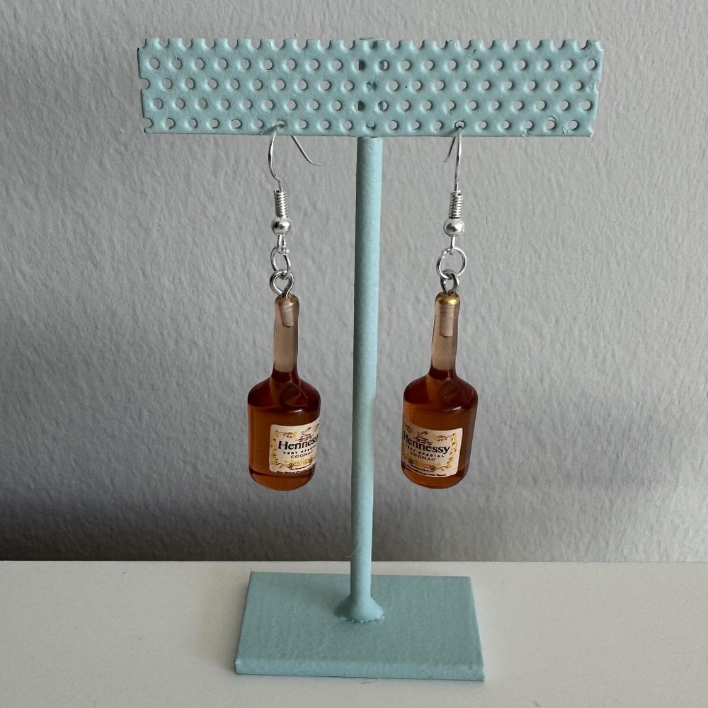 NWT Henne Bottle Earrings | Handmade Novelty Statement Jewelry